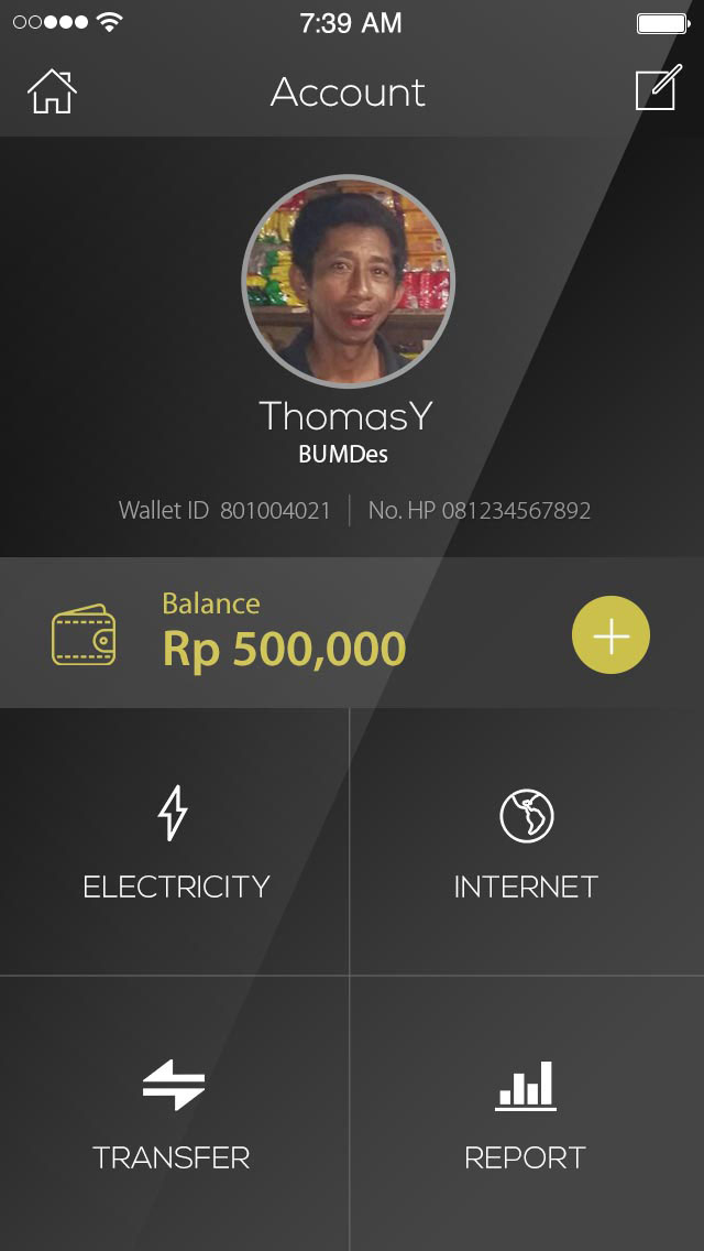 EVI Customer Mobile Wallet App