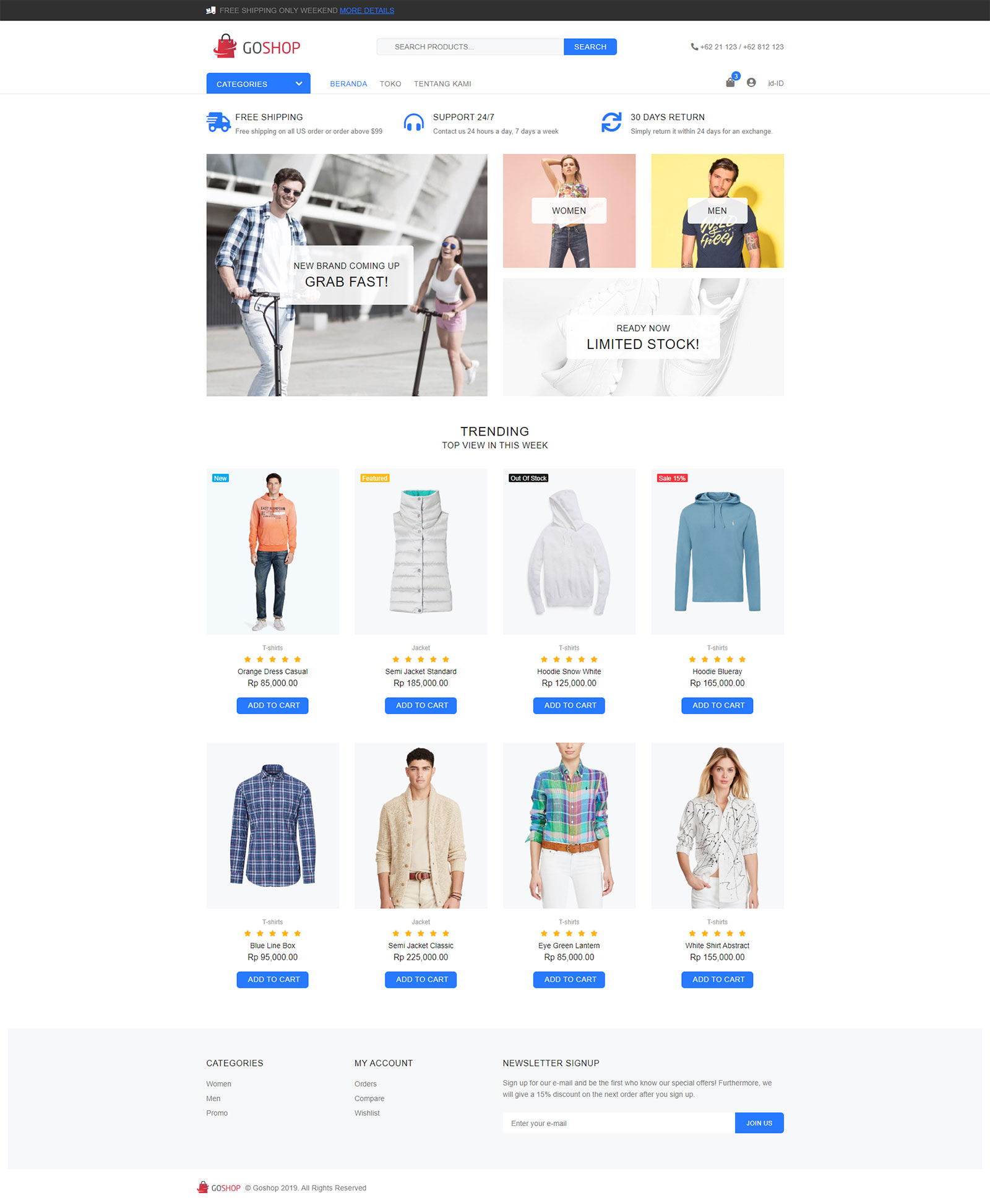 GoShop Multi-Category E-Commerce Store